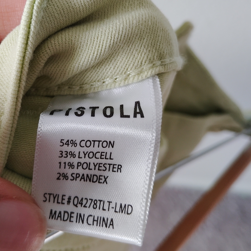 Pistola Cotton Lime Green Cargo Shorts - Picture 6 of 6